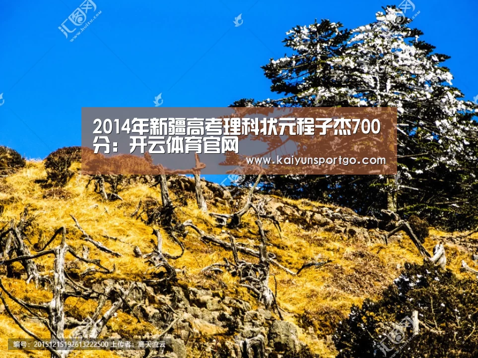 2014年新疆高考理科状元程子杰700分:开云体育官网(图2) 开云